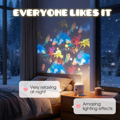 ✨ Rotating LED Projector with Dynamic Lighting Effect – Over 50,000 Sold! 🌀💞 Transform Your Space with Colorful Lights!