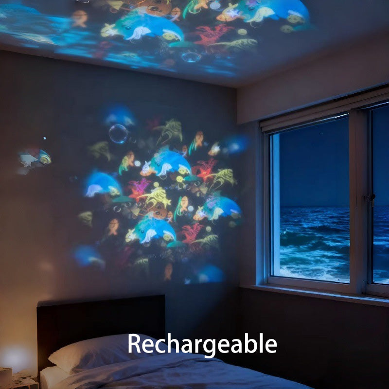 ✨ Rotating LED Projector with Dynamic Lighting Effect – Over 50,000 Sold! 🌀💞 Transform Your Space with Colorful Lights!
