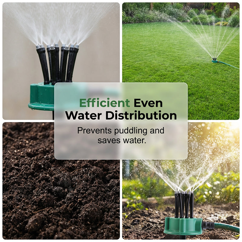360° Coverage Precision Garden Irrigation Sprinkler