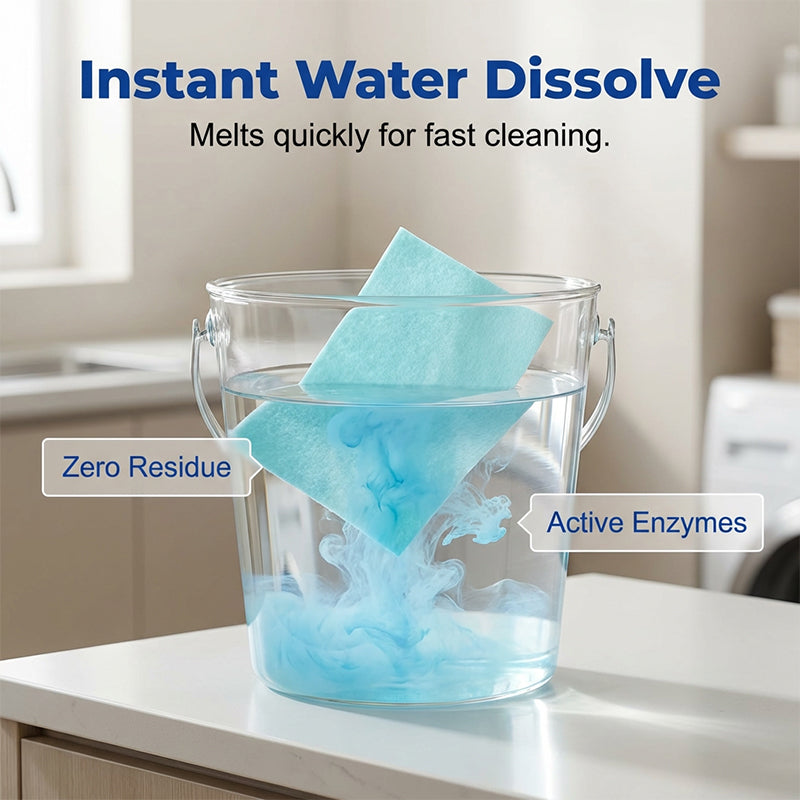 🥳2026 HOT SALE🥳💞50K+ SOLD!⏳✨ 50% OFF! Water‑Soluble Floor Sheets – Just drop in water, no measuring. Cleans & shines all floors. Safe & streak‑free. 100 sheets pack. Your daily helper. 🧹💧
