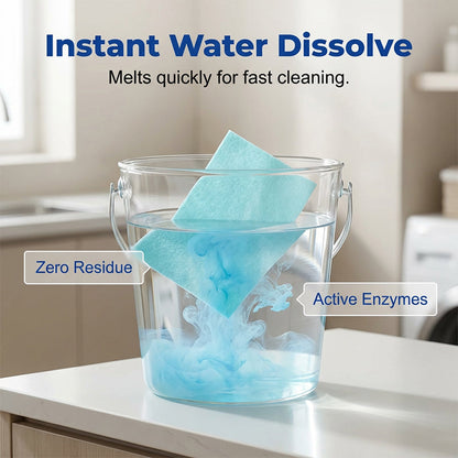 🥳2026 HOT SALE🥳💞50K+ SOLD!⏳✨ 50% OFF! Water‑Soluble Floor Sheets – Just drop in water, no measuring. Cleans & shines all floors. Safe & streak‑free. 100 sheets pack. Your daily helper. 🧹💧