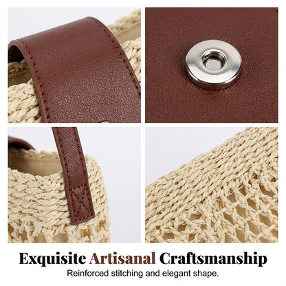 👜 LIMITED-TIME 50% OFF! ✨ Woven Crossbody Bag – Boho, Handwoven, Adjustable, Lightweight ✨