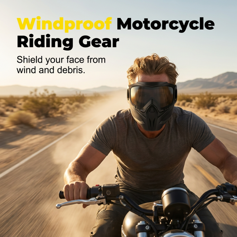 Detachable Full Face Goggle Mask