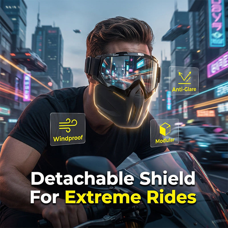 Detachable Full Face Goggle Mask