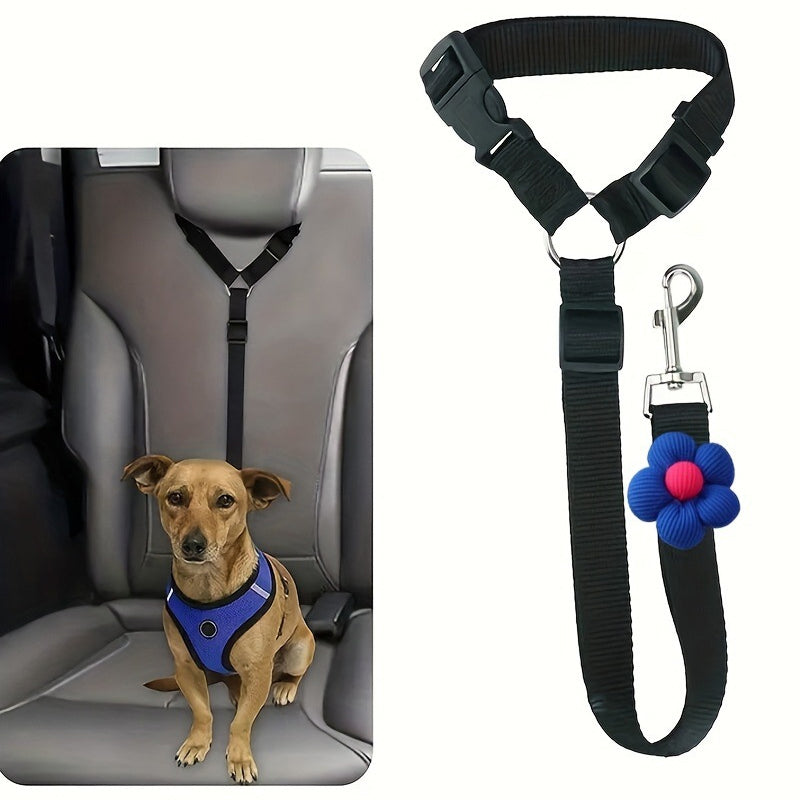2-in-1 Dog Car Seat Belt & Walking Leash