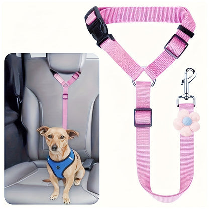 2-in-1 Dog Car Seat Belt & Walking Leash