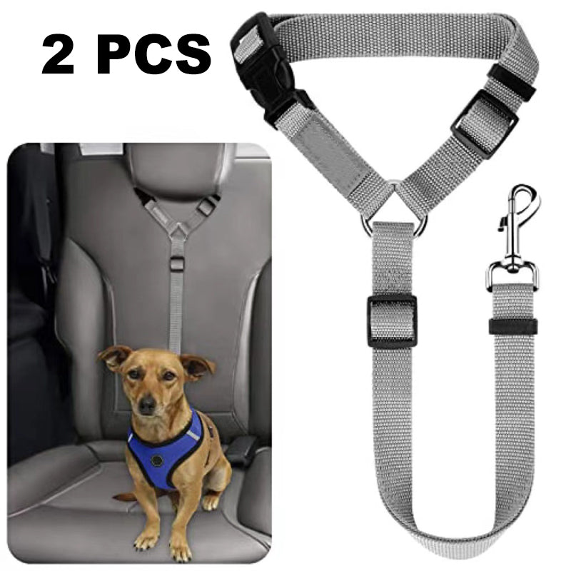 2-in-1 Dog Car Seat Belt & Walking Leash