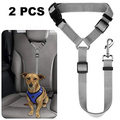 2-in-1 Dog Car Seat Belt & Walking Leash