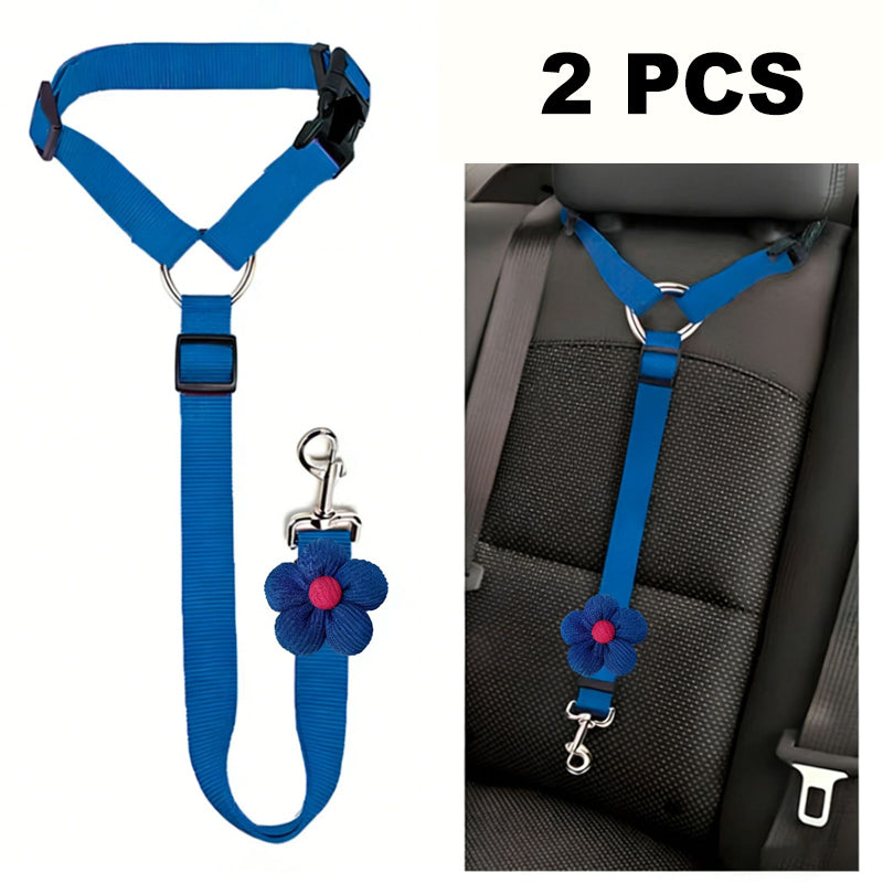 2-in-1 Dog Car Seat Belt & Walking Leash