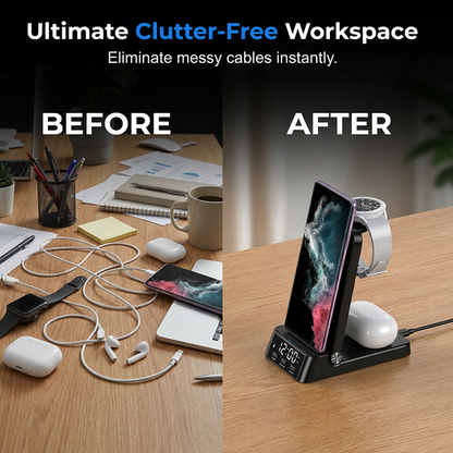 ⏳🔥LIMITED-TIME 50% OFF! 🌈3-in-1 Fast Wireless Charger Stand