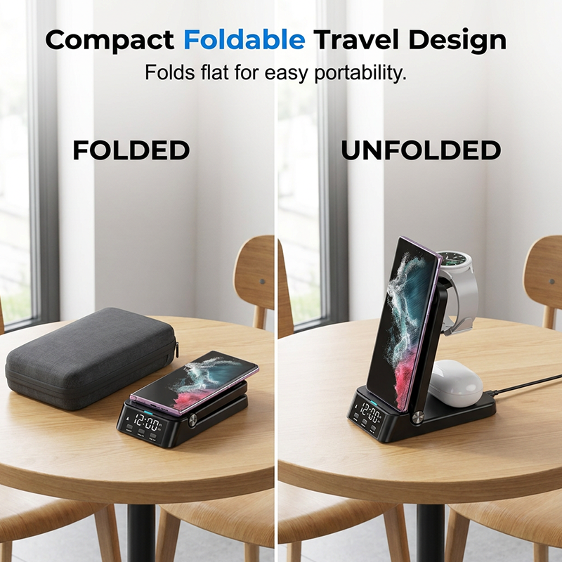 ⏳🔥LIMITED-TIME 50% OFF! 🌈3-in-1 Fast Wireless Charger Stand