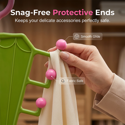 Multi-Functional V-Shaped Double Sided Hanger Storage Rack