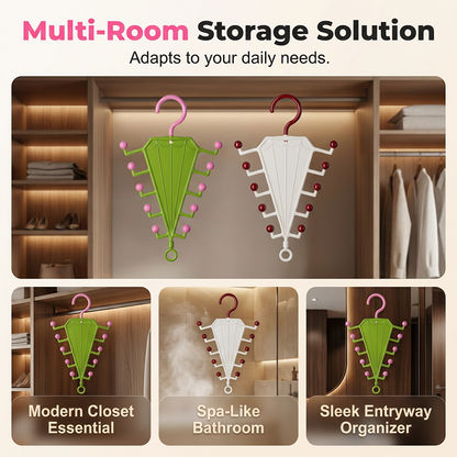 Multi-Functional V-Shaped Double Sided Hanger Storage Rack