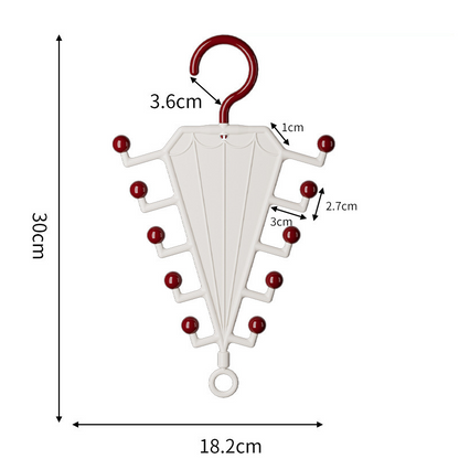 Multi-Functional V-Shaped Double Sided Hanger Storage Rack