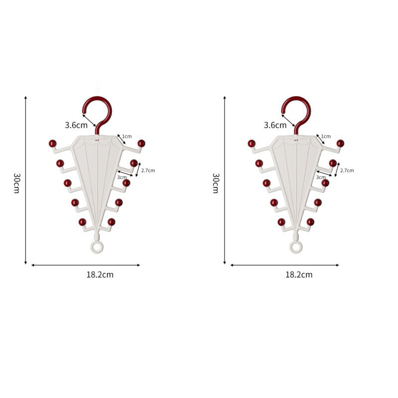 Multi-Functional V-Shaped Double Sided Hanger Storage Rack