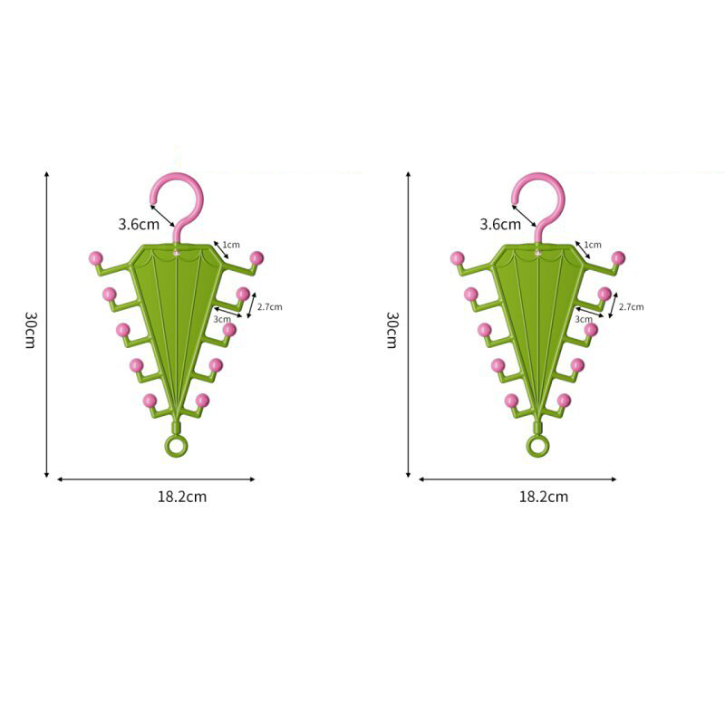 Multi-Functional V-Shaped Double Sided Hanger Storage Rack