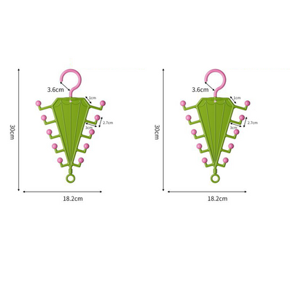 Multi-Functional V-Shaped Double Sided Hanger Storage Rack