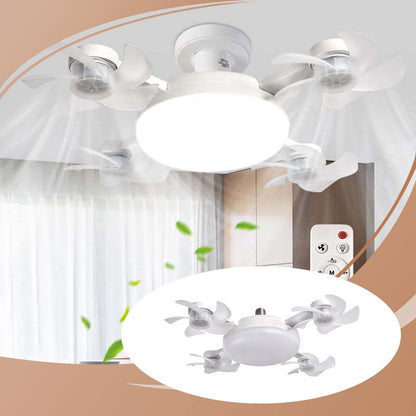 Cotitoc™🌀New E27 Socket Ceiling Fan Light – 2‑in‑1 Silent LED Fan with Remote Control, Energy‑Saving Cooling & Lighting Combo for Home Bedroom