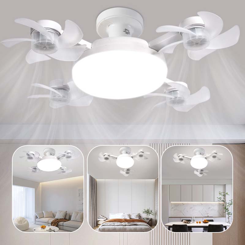 Cotitoc™🌀New E27 Socket Ceiling Fan Light – 2‑in‑1 Silent LED Fan with Remote Control, Energy‑Saving Cooling & Lighting Combo for Home Bedroom