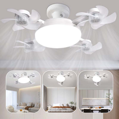 Cotitoc™🌀New E27 Socket Ceiling Fan Light – 2‑in‑1 Silent LED Fan with Remote Control, Energy‑Saving Cooling & Lighting Combo for Home Bedroom
