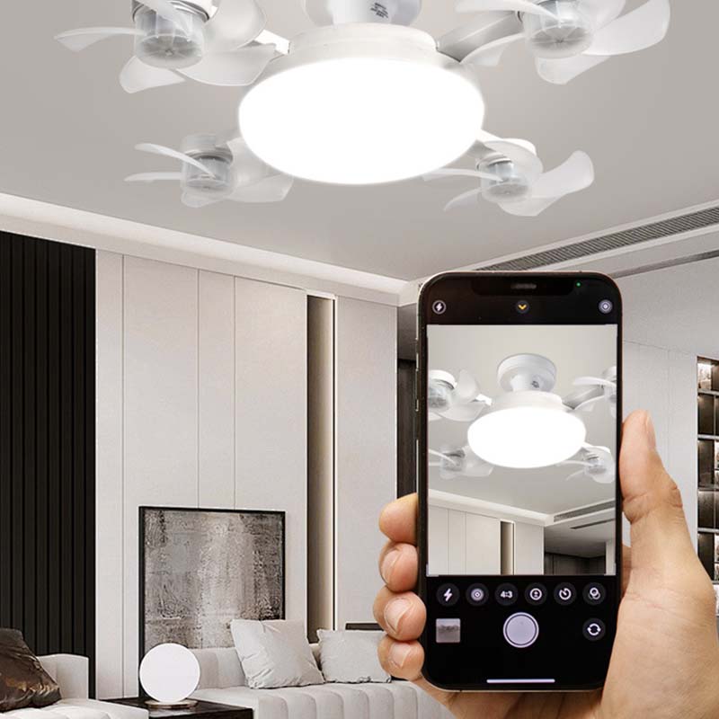 Cotitoc™🌀New E27 Socket Ceiling Fan Light – 2‑in‑1 Silent LED Fan with Remote Control, Energy‑Saving Cooling & Lighting Combo for Home Bedroom