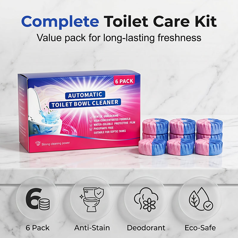 ✨2026 Sale — Over 50,000 Sold!💥Automatic Toilet Bowl Cleaner Tablets for Stain and Odor Removal