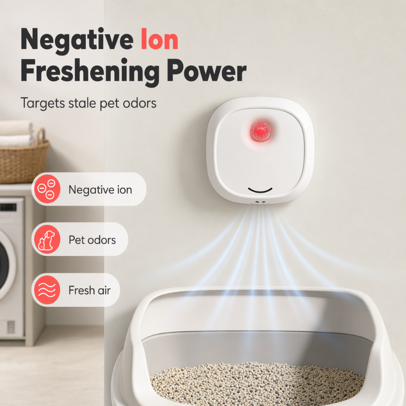 🔥Limited Time 50% OFF! 🌬️Say goodbye to unpleasant odors with it! Smart Quiet Pet Odor Eliminator