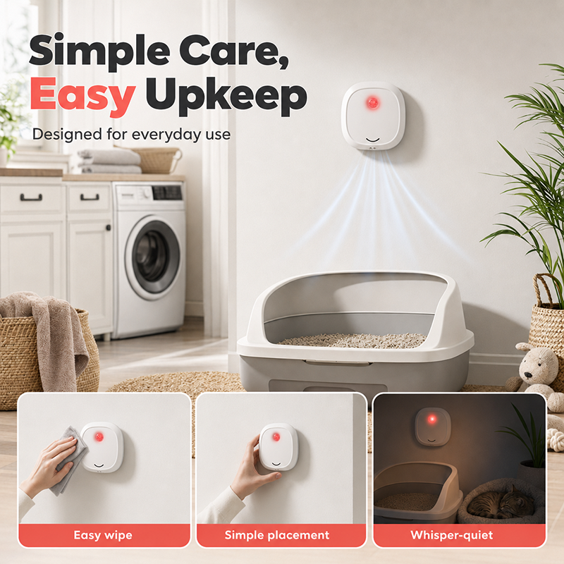 🔥Limited Time 50% OFF! 🌬️Say goodbye to unpleasant odors with it! Smart Quiet Pet Odor Eliminator