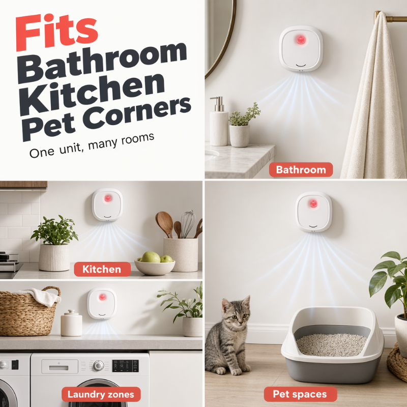 🔥Limited Time 50% OFF! 🌬️Say goodbye to unpleasant odors with it! Smart Quiet Pet Odor Eliminator