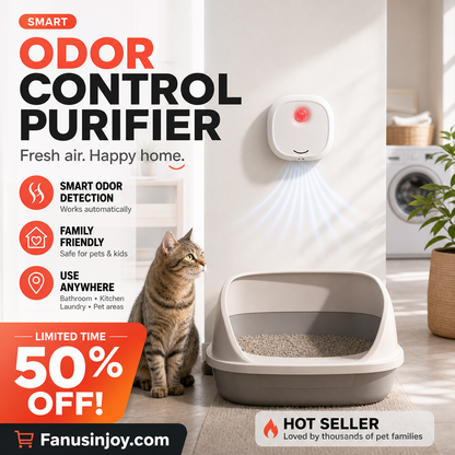 🔥Limited Time 50% OFF! 🌬️Say goodbye to unpleasant odors with it! Smart Quiet Pet Odor Eliminator