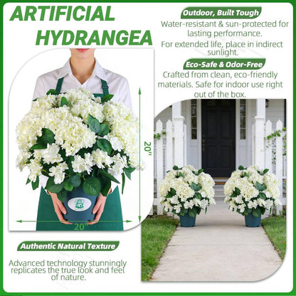 🔥Buy 2 Get FreeShipping🔥Artificial Outdoor Hydrangea Flowers - UV resistant, Waterproof, Windproof