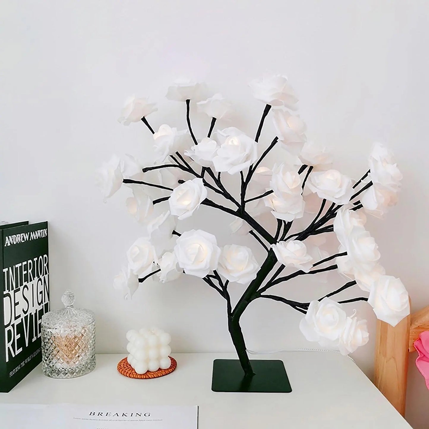 🌹 A Light That Makes Everything Feel Softer – USB Rose Lamp with Bendable Branches