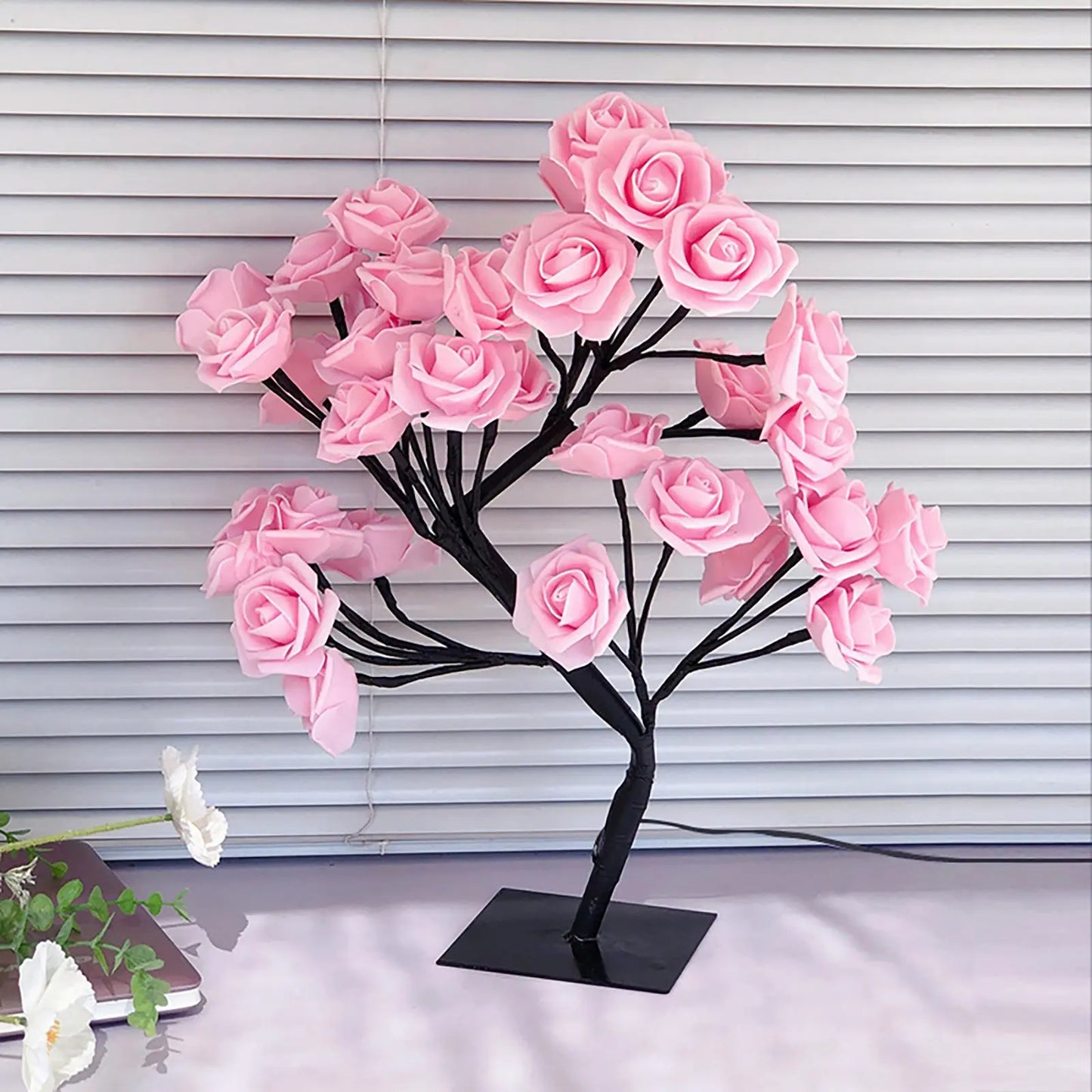 🌹 A Light That Makes Everything Feel Softer – USB Rose Lamp with Bendable Branches