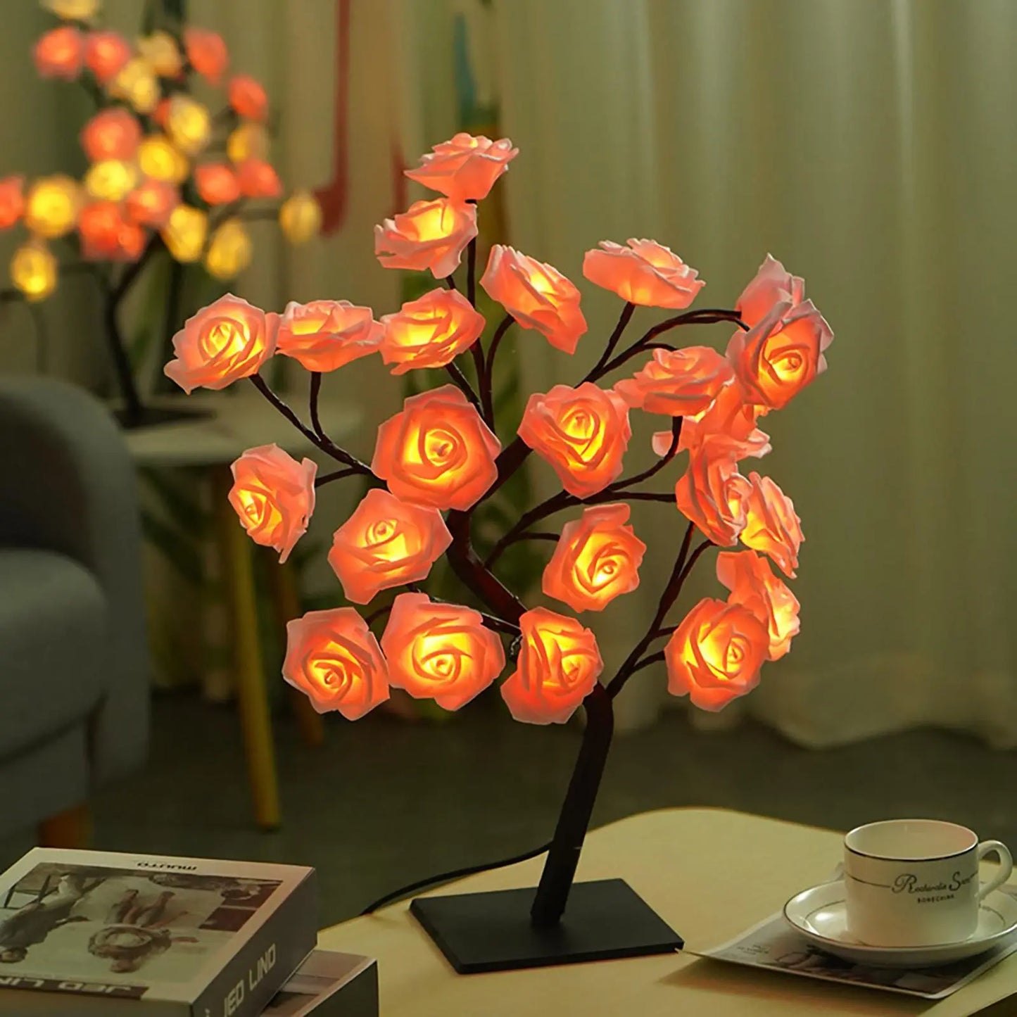 🌹 A Light That Makes Everything Feel Softer – USB Rose Lamp with Bendable Branches