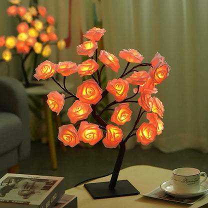 🌹 A Light That Makes Everything Feel Softer – USB Rose Lamp with Bendable Branches