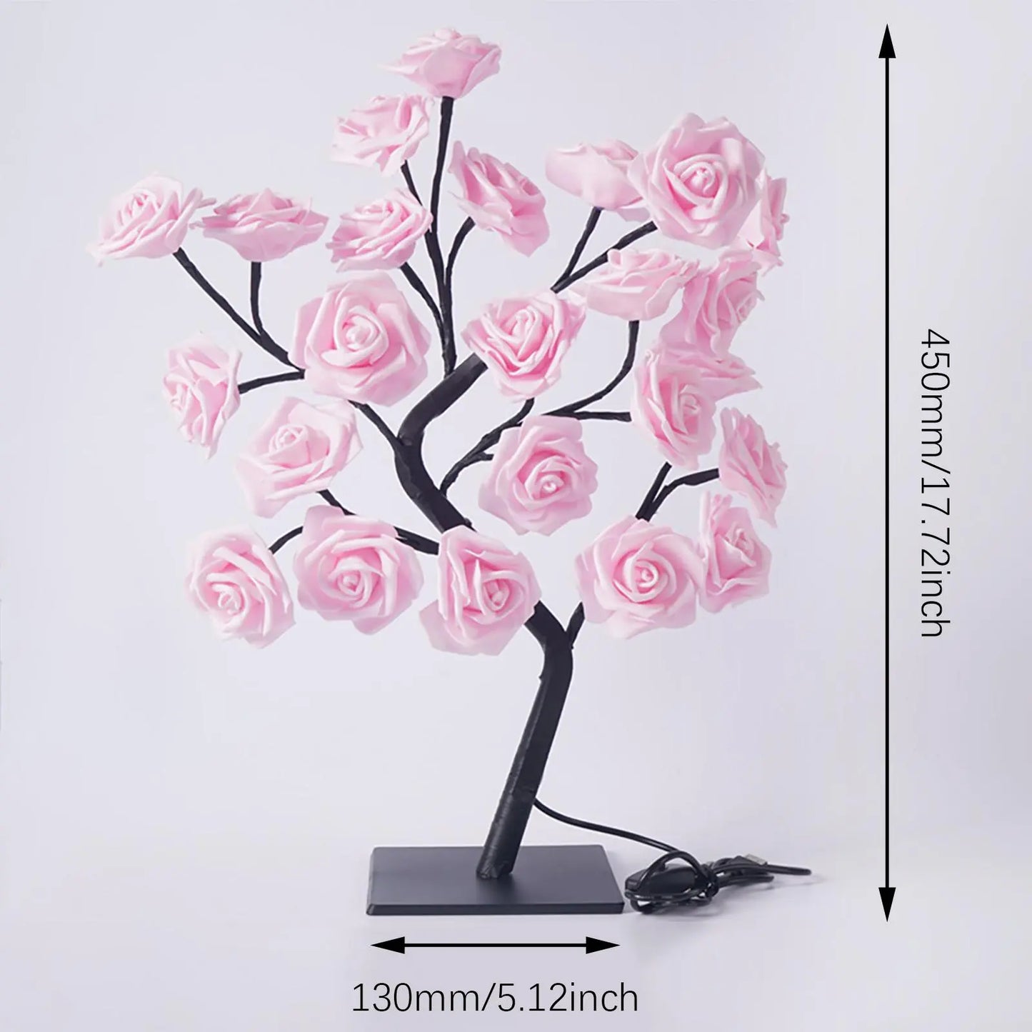 🌹 A Light That Makes Everything Feel Softer – USB Rose Lamp with Bendable Branches