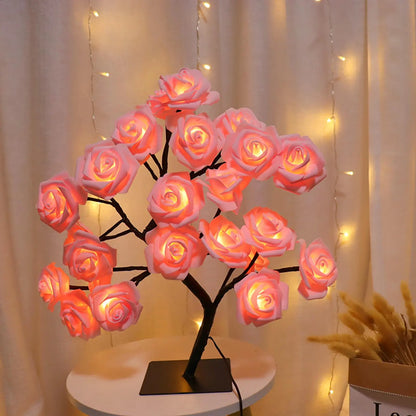 🌹 A Light That Makes Everything Feel Softer – USB Rose Lamp with Bendable Branches