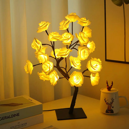 🌹 A Light That Makes Everything Feel Softer – USB Rose Lamp with Bendable Branches